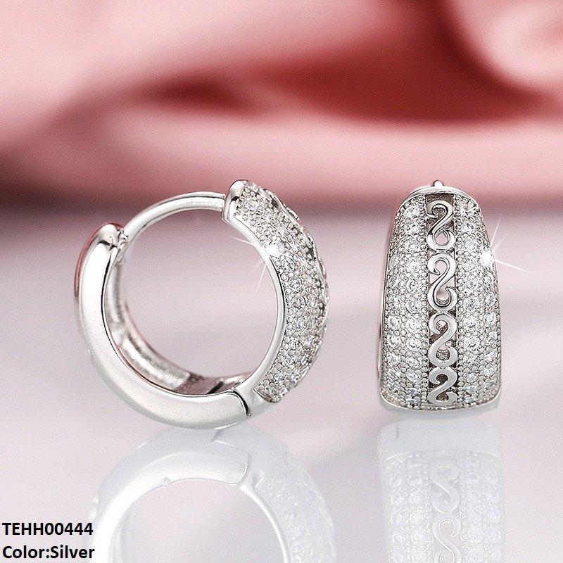 TEHH00444 CSH Round Embossed Scroll Hoops Pair - TEHH