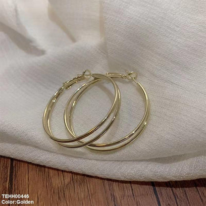 TEHH00446 BTO Round Layered Hoops Pair - TEHH