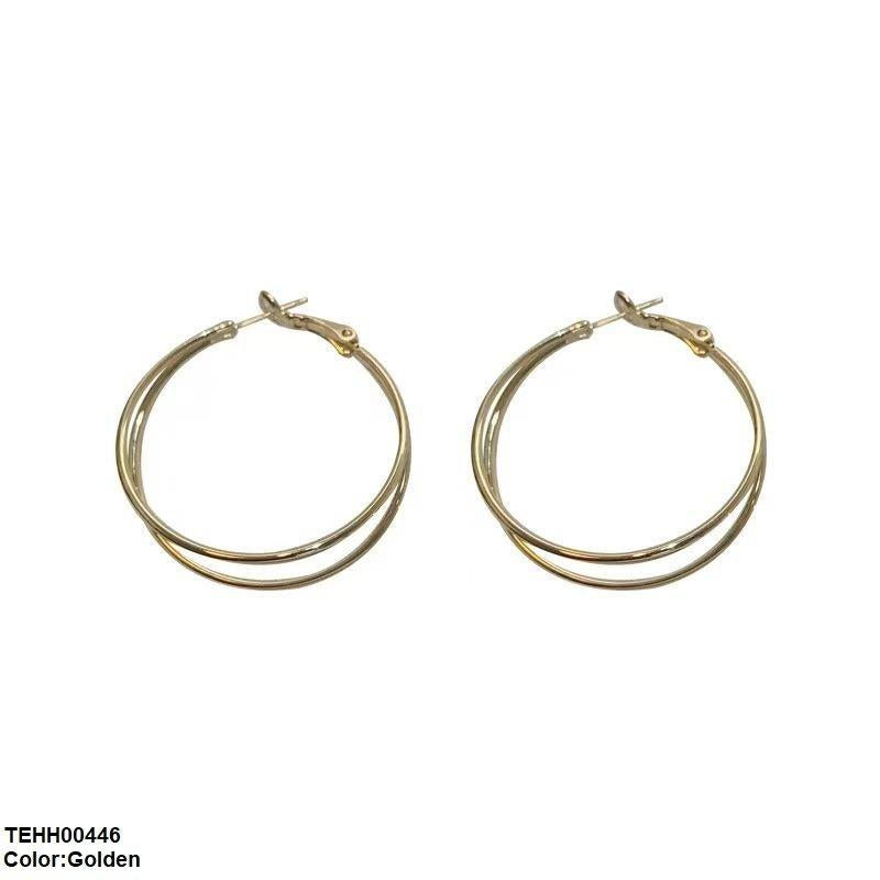 TEHH00446 BTO Round Layered Hoops Pair - TEHH