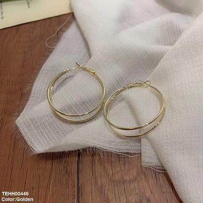 TEHH00446 BTO Round Layered Hoops Pair - TEHH