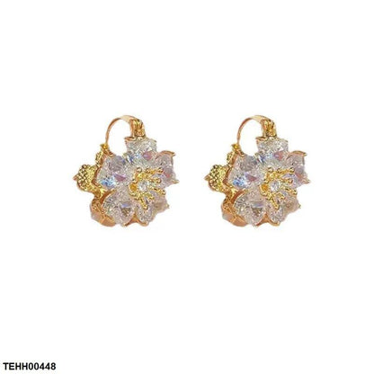 TEHH00448 SIQ Flower Hoops Pair - TEHH
