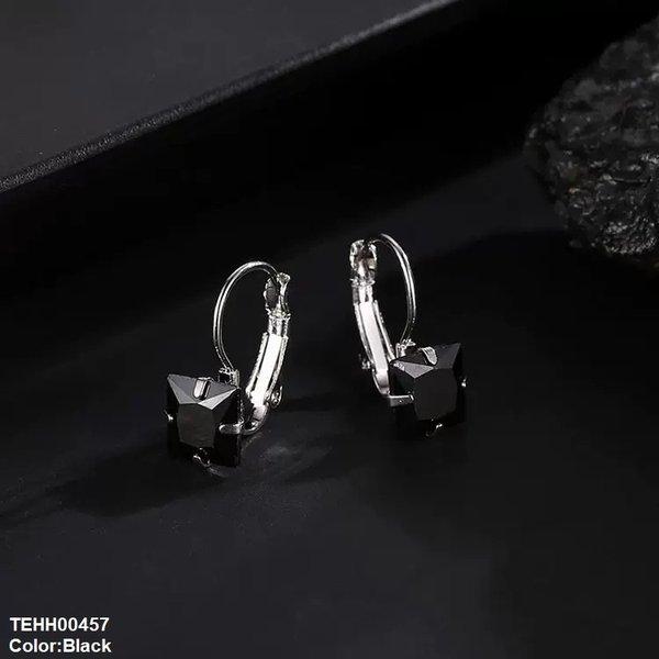 TEHH00457 WKO Square Shape Ear Hoops Pair - TEHH
