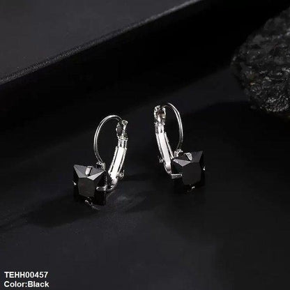 TEHH00457 WKO Square Shape Ear Hoops Pair - TEHH