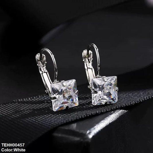 TEHH00457 WKO Square Shape Ear Hoops Pair - TEHH