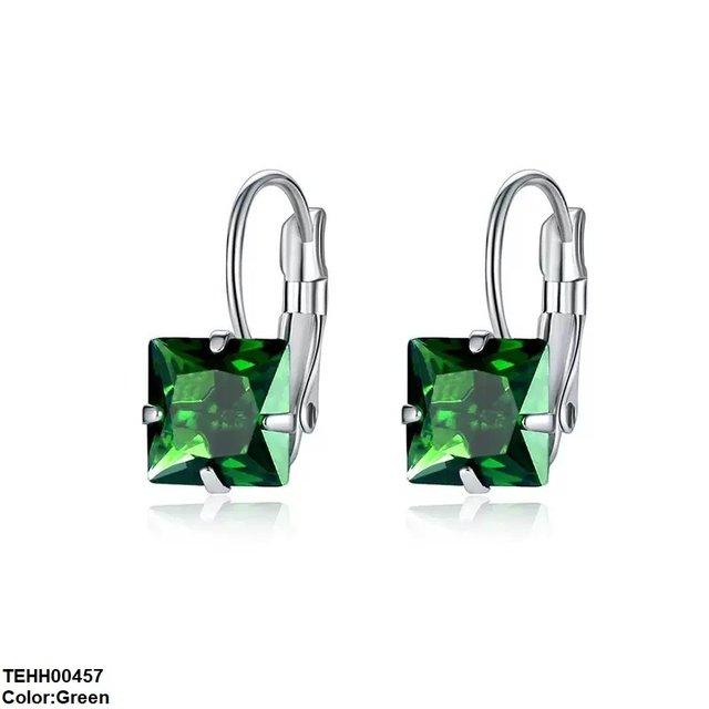 TEHH00457 WKO Square Shape Ear Hoops Pair - TEHH