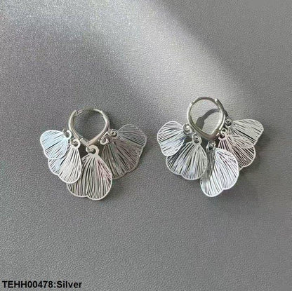 TEHH00478 LSH Butterfly wings Ear Hoops Pair - TEHH