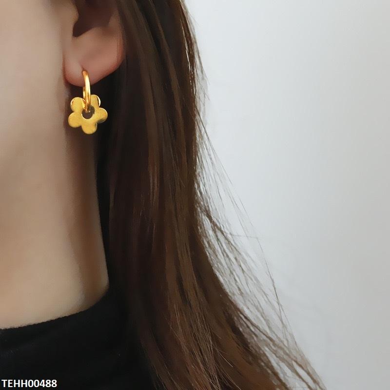TEHH00488 DGF Flower Hoops Pair - TEHH