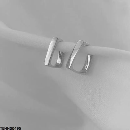 TEHH00495 LSH Curb Ear Hoops Pair - TEHH