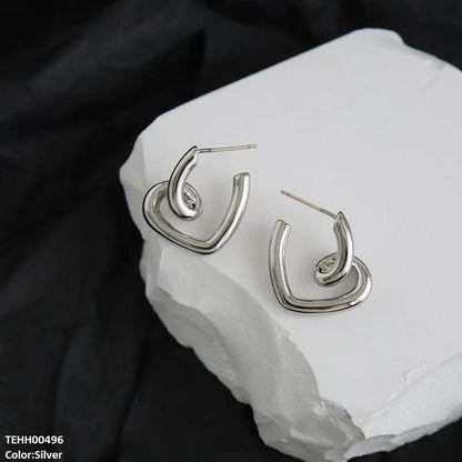 TEHH00496  LSH Curb Ear Hoops Pair - TEHH