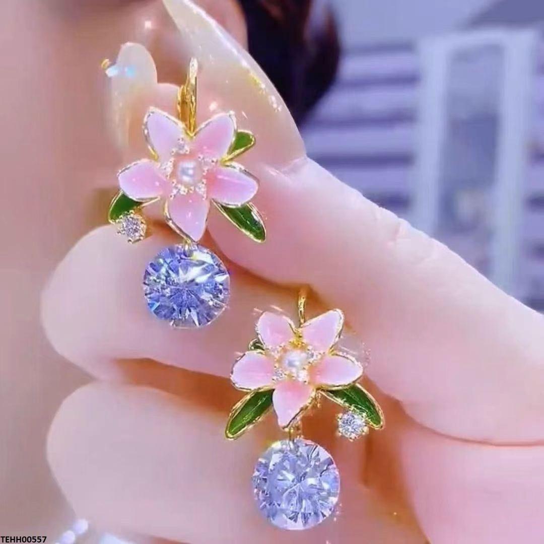 TEHH00557 ZCD Flower Hoops Pair - TEHH