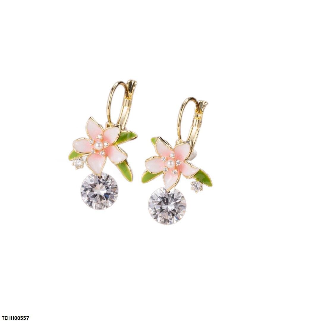 TEHH00557 ZCD Flower Hoops Pair - TEHH