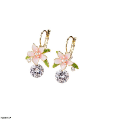 TEHH00557 ZCD Flower Hoops Pair - TEHH