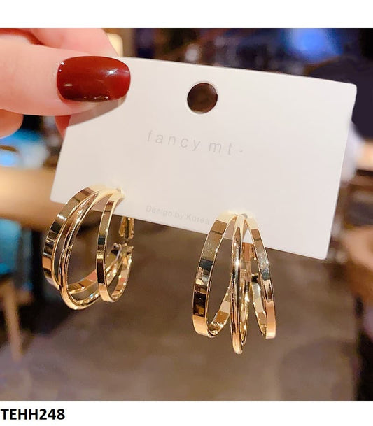 TEHH248 SYB Round Ear Hoops Pair