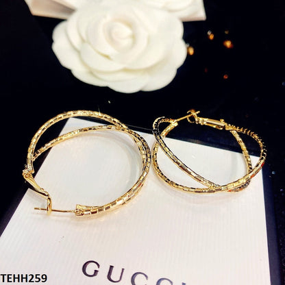 TEHH259 YHC Round-X Ear Hoops Pairs