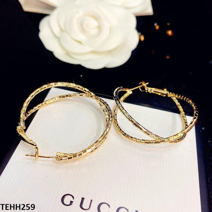 TEHH259 YHC Round-X Ear Hoops Pairs