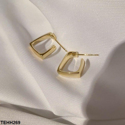 TEHH269 LSH Curb Ear Hoops Pair