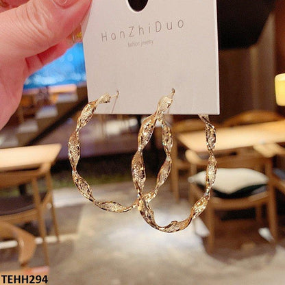 TEHH294 LSH Cerved Hoops Pair