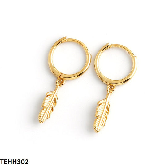 TEHH302 CSH Leaf Hoops Pair