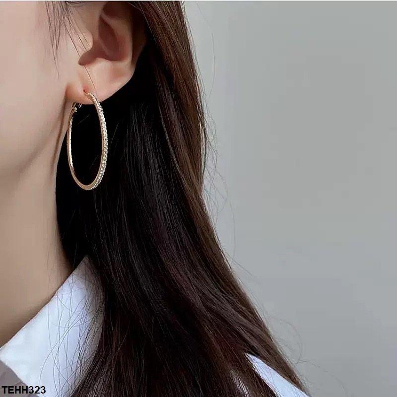 TEHH00454 ZHL Round Drop Hoops Pair - TEHH