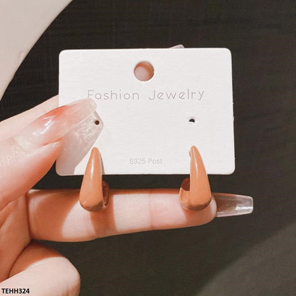 TEHH324 ZHL Curb Ear Hoops Pair