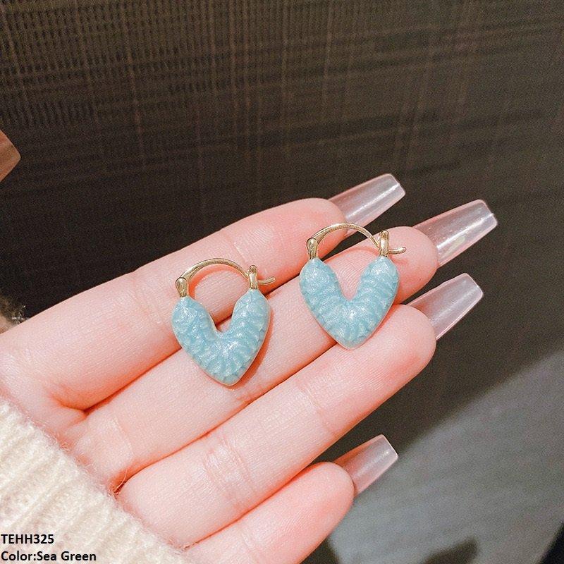 TEHH325 ZHL Heart Hoops Pair