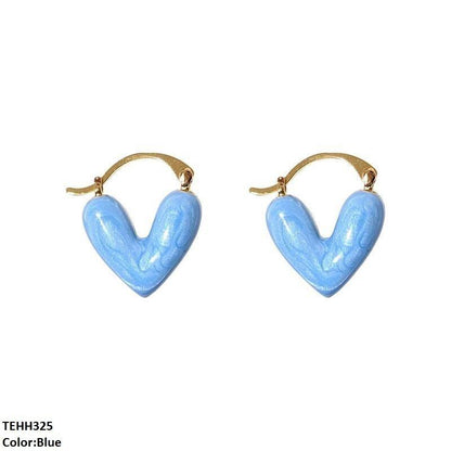 TEHH325 ZHL Heart Hoops Pair