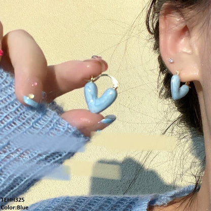 TEHH325 ZHL Heart Hoops Pair