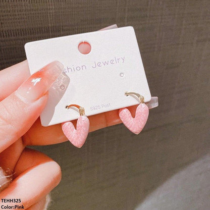 TEHH325 ZHL Heart Hoops Pair