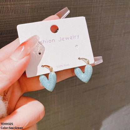 TEHH325 ZHL Heart Hoops Pair