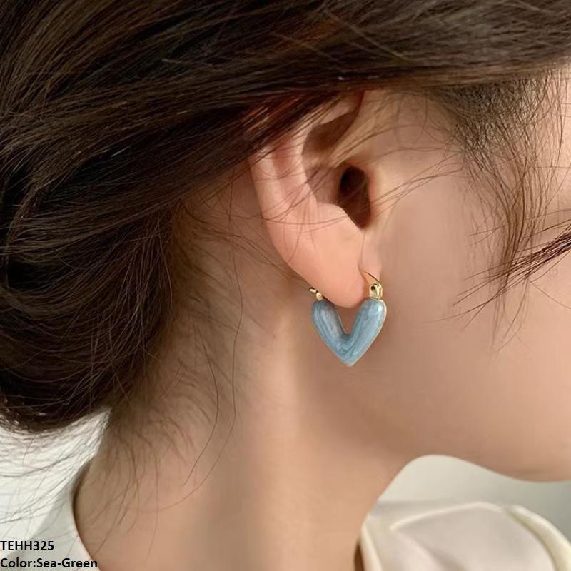 TEHH325 ZHL Heart Hoops Pair