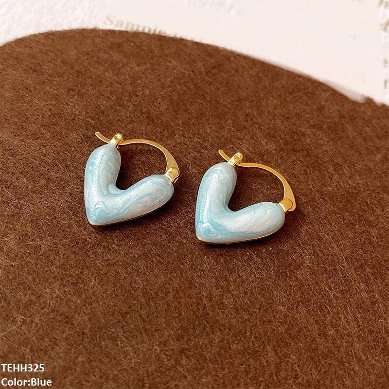 TEHH325 ZHL Heart Hoops Pair