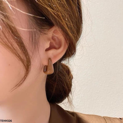 TEHH326 LSH Curb Ear Hoops Pair