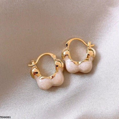 TEHH331 ZCD Round Ear Hoops Pair