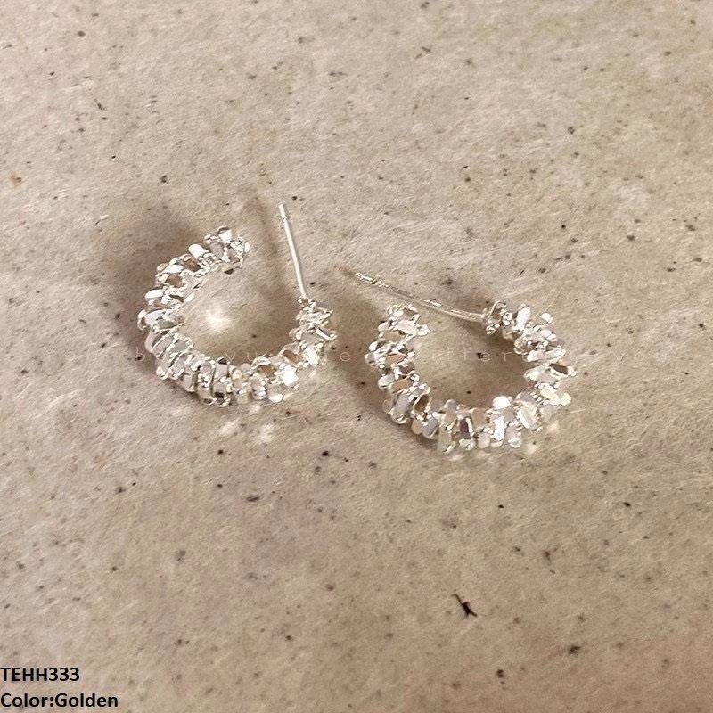 TEHH333 SIQ C-Check Ear Hoops Pair