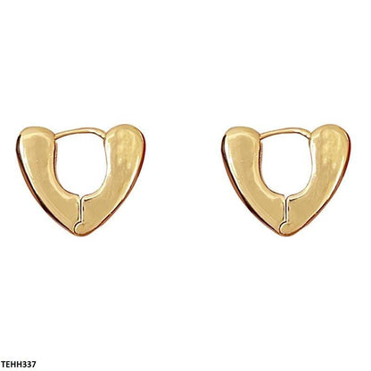 TEHH337 BTO Heart Ear Hoops Pair