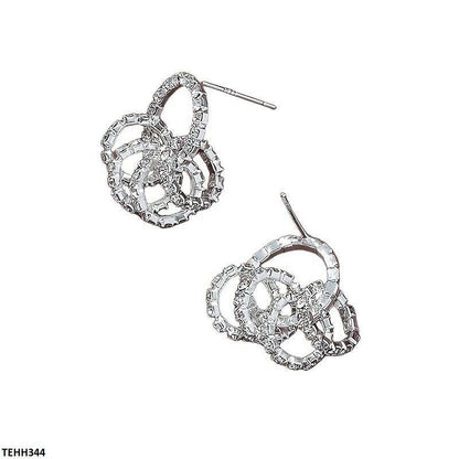 TEHH344 DDJ Round Ear Hoops Pair