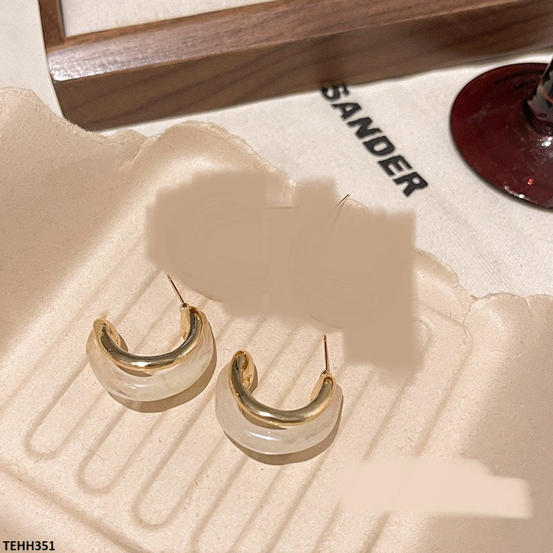 TEHH351 HJF Triple Layard Ear Hoops Pair