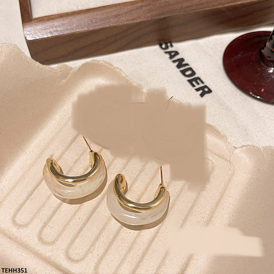 TEHH351 HJF Triple Layard Ear Hoops Pair