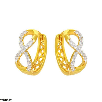 TEHH357 XUP Infinity Style Hoops Pair - TEHH