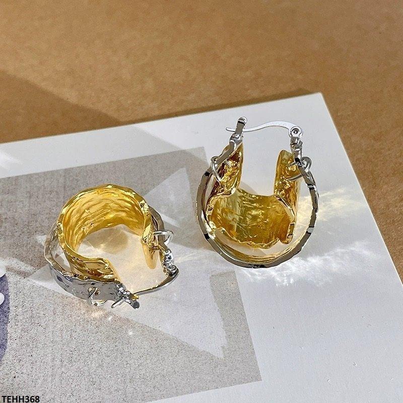 TEHH368 ZCD Plain Round Hoops Pair