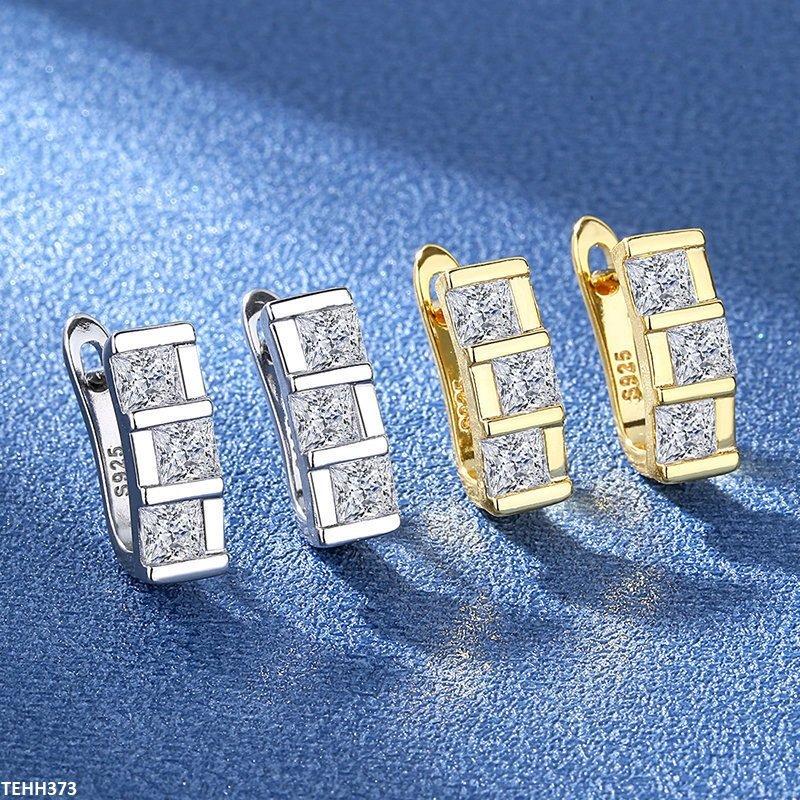 TEHH373 BLX Square Step Ear Hoops Pair