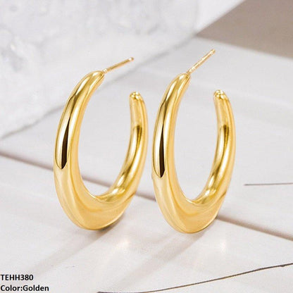 TEHH380 YYE C/Shape Ear Hoops Pair