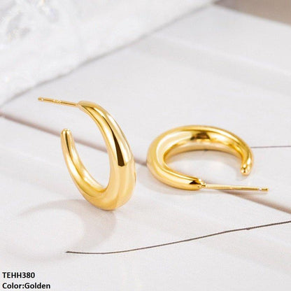 TEHH380 YYE C/Shape Ear Hoops Pair