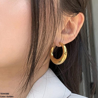 TEHH380 YYE C/Shape Ear Hoops Pair