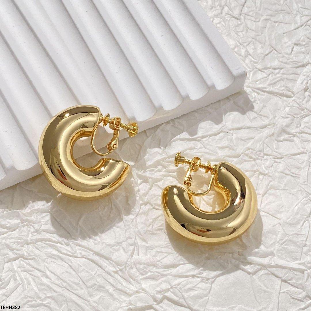 TEHH382-YYE TEHH382 YYE C/Shape Ear Hoops Pair