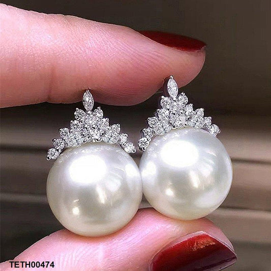 TETH00474 CSH  Pearl Earring Studs - TETH
