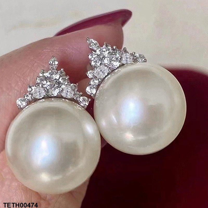 TETH00474 CSH  Pearl Earring Studs - TETH