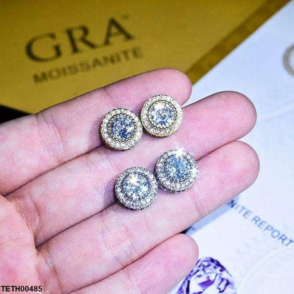 TETH00485 JJF Round Stone Tops Pair - TETH