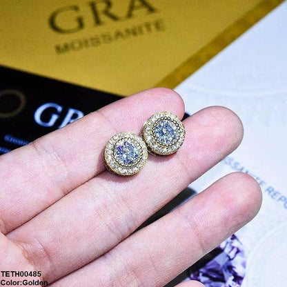 TETH00485 JJF Round Stone Tops Pair - TETH