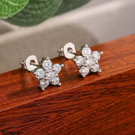 TETH00487 KYC Flower ZIRCON Tops Pair - TETH